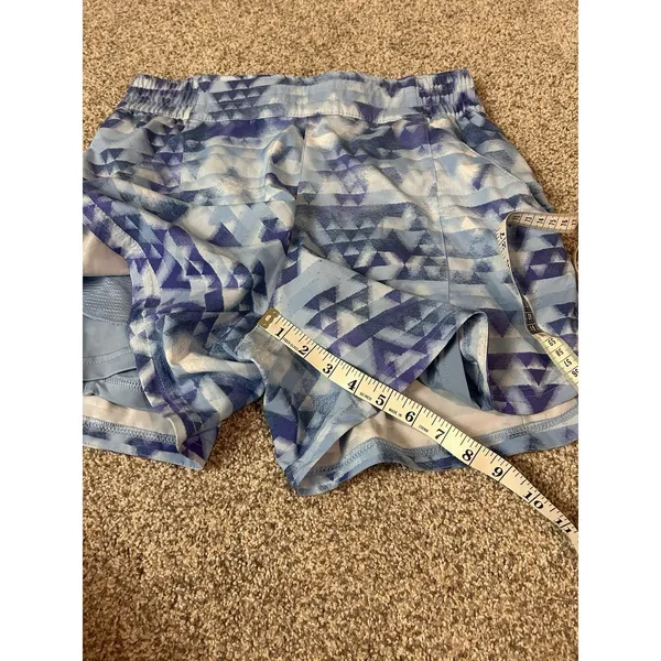 Columbia Athletic Shorts Womens‎ M Blue Graphic Print Casual Outdoor - Image 5
