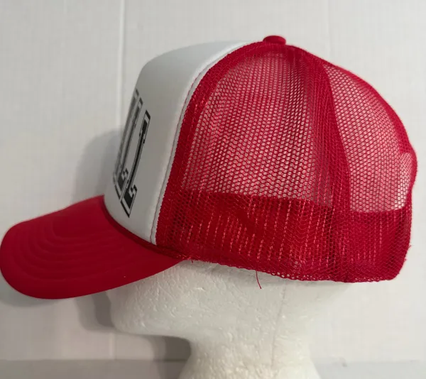 OTTO Red and White 'BASEBALL' Trucker Hat - Image 5