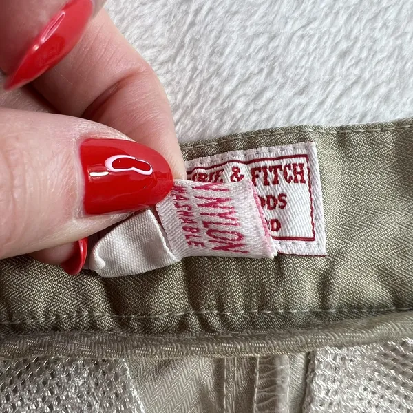 Vtg 90s Abercrombie & Fitch Sz 2 Pants Gorpecore Outdoor Hiking Camping Khaki - Image 7