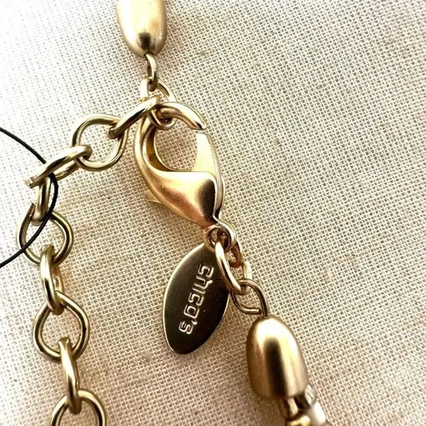 Chico’s double strand gold tone long beaded necklace NWT - Image 7