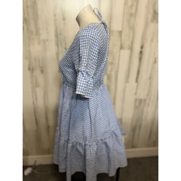 Blue flare dress Blue - Image 2