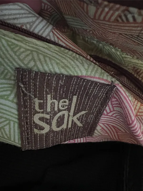 The Sak Two-Tone Brown and Black Leather Tote - Image 2