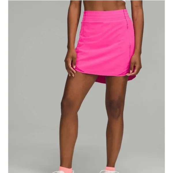 Lululemon Hotty Hot Skirt Womens 2 Tennis Pickleball Sonic Pink Skirt W8AEPR - Image 7