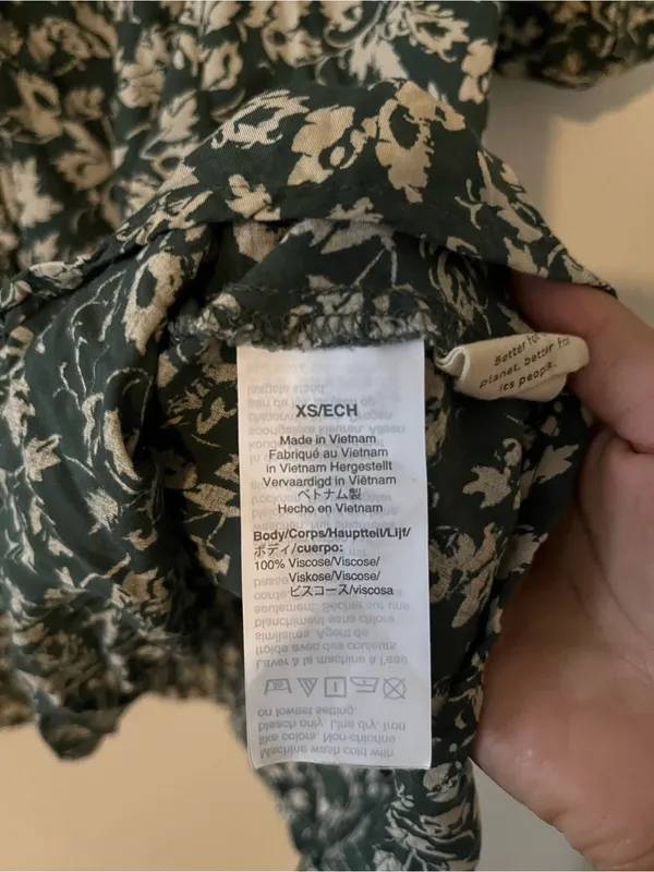 Madewell Floral Puff Sleeve Mini Dress XS Cottagecore Prairie Fall Romantic - Image 5