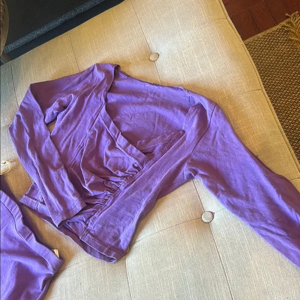 French Connection Vintage Purple Two Piece Skirt Set Size Small - Image 4