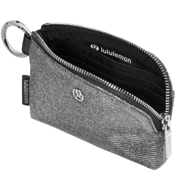 Clippable Card Pouch Glitter  Dark Silver/Graphite Grey/Silver - Image 2