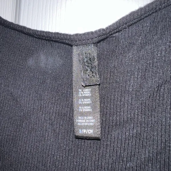 Skims Soft Lounge Long Sleeve Dress in Onyx Size Small - Image 7