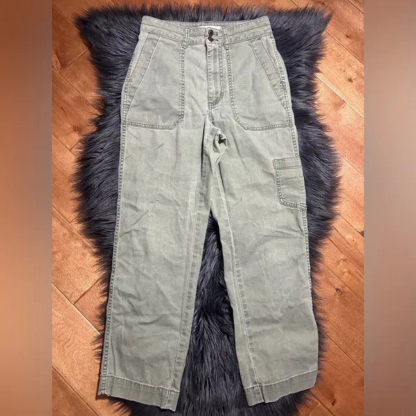 Madewell Military Cargo Pants Sage Green Pants Size 24 - Image 4