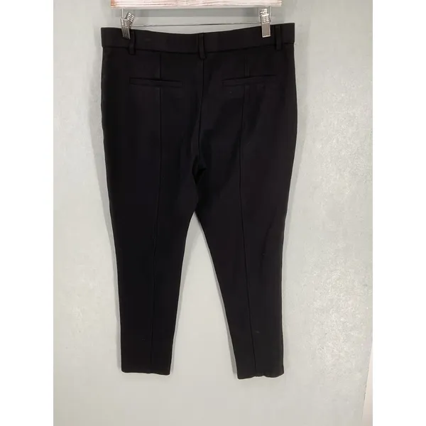 Mario Serrani Womens Pants Black Stretch Slim Leg Work Trousers Size Large - Image 3