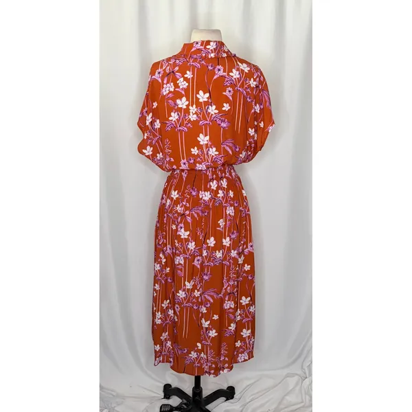 Anthropologie COREY LYNN CALTER Clementine Floral Midi Dress Smocked X-Small - Image 8
