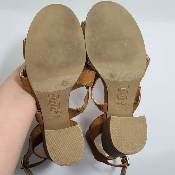 ‎Brash Block Heel Brown Sandals Size 8 - Image 11
