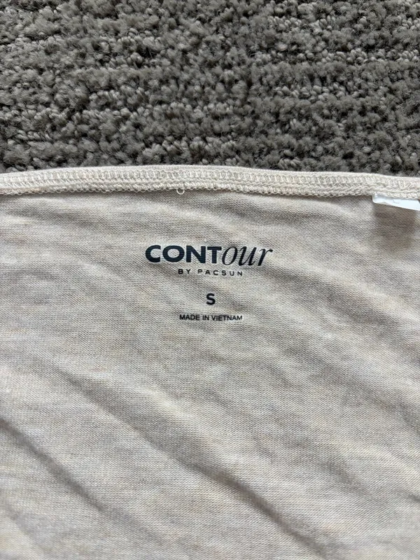 Pacsun Cream Tight Top - Image 2
