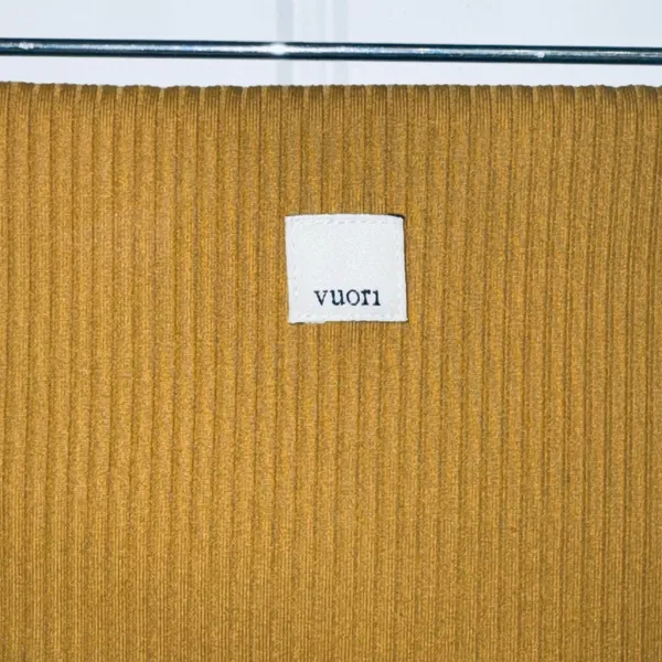 156 | Vuori Studio Ribbed High Rise Active‎ Leggings Turmeric Women Small - Image 3