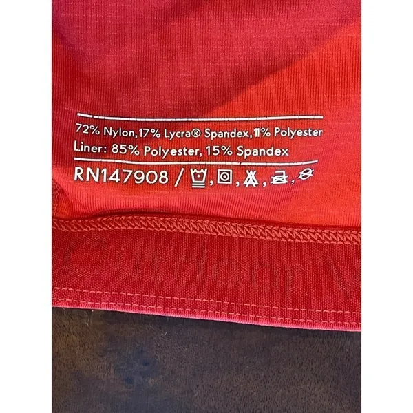 Outdoor‎ Voices Sports Bra Women Medium Red Racerback TechSweat Crop Tank Top - Image 8