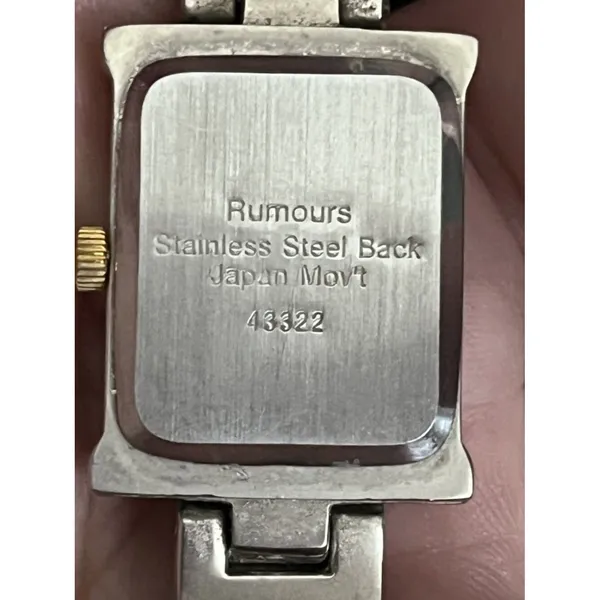 Rumours Silver Tank Watch Gold Roman New Battery Bangle - Image 5