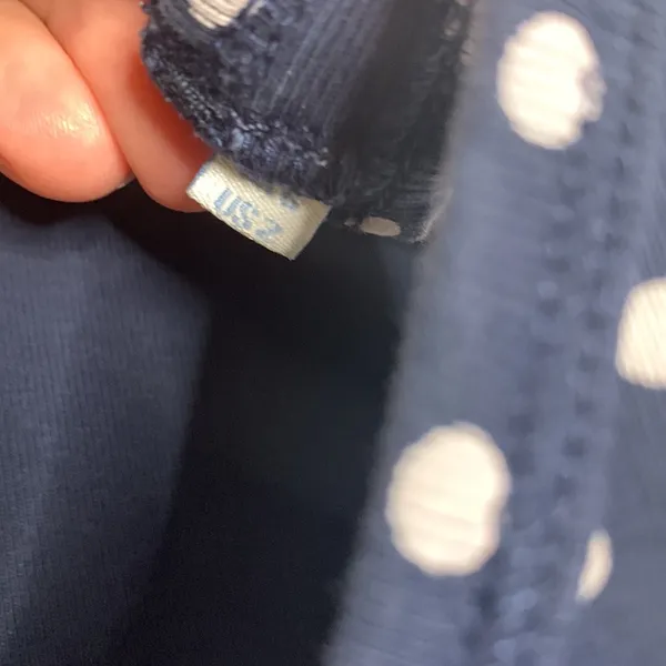 Boden navy and white polka‎ dot tank top - Image 2