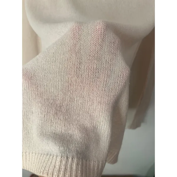 VKOO Cashmere Sheer Turtleneck Sweater 90s Minimalist M - Image 5