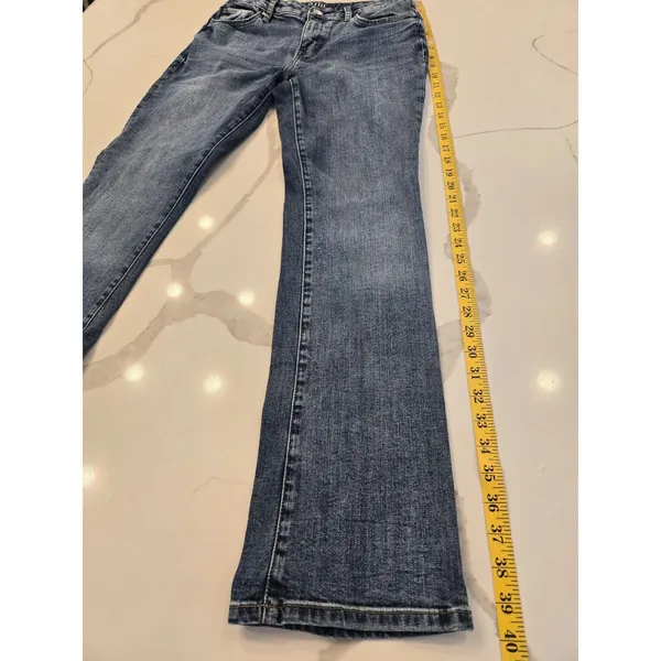 a.n.a. Women's 6 Mid-Rise Slim Bootcut Jeans Medium Wash Blue Denim Y2K - Image 3