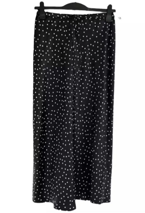 Zara Polka Dot Midi Black & White Skirt(Size Small) - Image 4