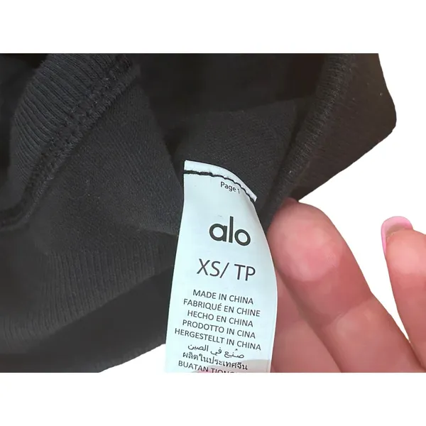 Alo Yoga Seamless Ribbed Low Back BLACK Bra XS SOLD OUT - Image 4
