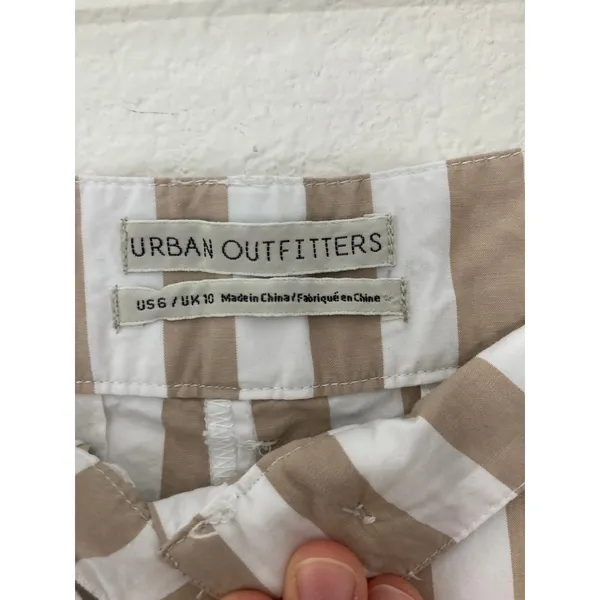 Urban Outfitters Maximalism Barrel Crop Percy Striped Pleated High-Rise Pants 6 - Image 6
