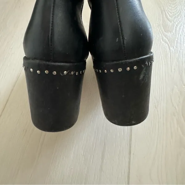 Thursday Boot Co Womens Black Studded Highline Handcrafted Leather Bootie - Image 8