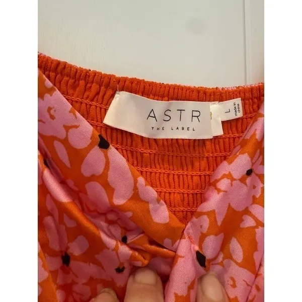 ASTR the Label Women's Floral Cutout Maxi Dress - Orange Pink Summer‎ - Image 3