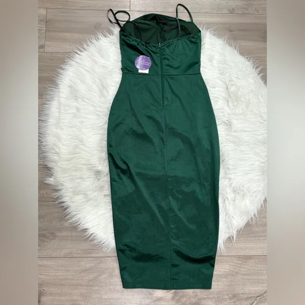 🆕 Windsor Women’s Green Spaghetti Dress Size S - Image 2