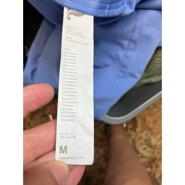Fabletics Scrub Joggers Womens Small Blue Excellent 6-Pocket Cargo Medical Pants - Image 10
