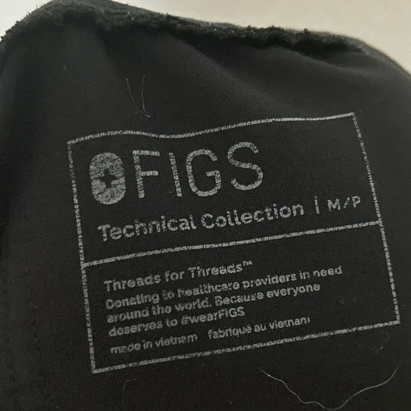 Figs Zamora Jogger Scrub Pants Size Medium Petite Black Nurses Healthcare - Image 4
