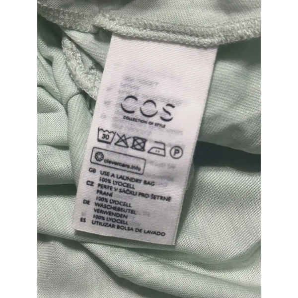 COS Mint Green Lyocell Relaxed Midi Maxi Dress Womens Size Small 0291619-3‎ - Image 6