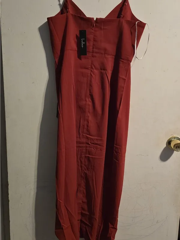 Lulu's Red Spaghetti-Strap Maxi Dress - Image 12