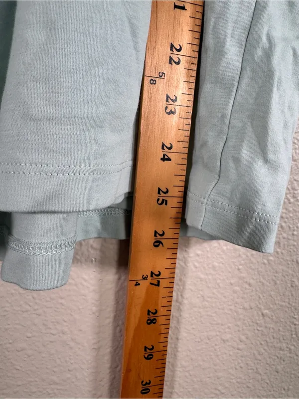 Lake Light Green Puff Sleeve Blouse Womens L Peasant Shirt Casual Staple Basic - Image 4