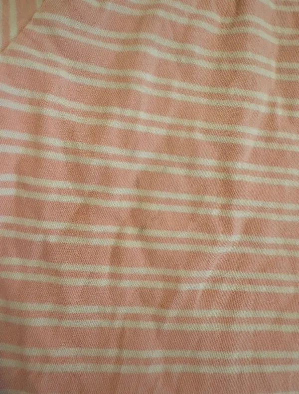 CRAZY HORSE Light pink stripe t shirt - Image 7