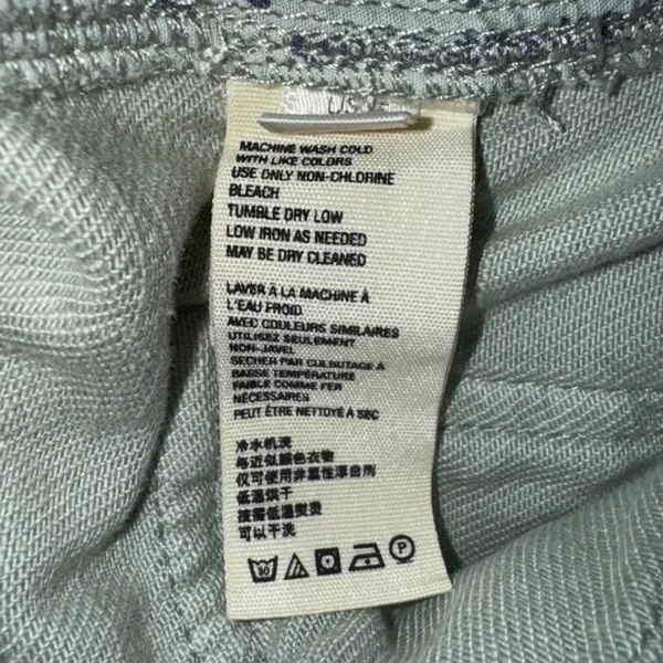 Free People We The Free Paloma Slouchy Belted Pants Size 25 Sage Green High Rise - Image 4