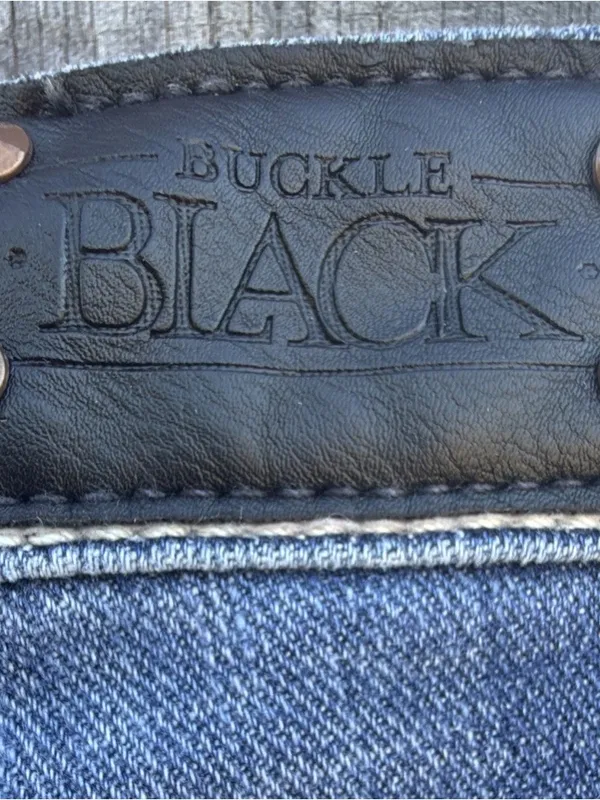 Buckle Black Women's Distressed Skinny Jeans Crop Ankle Frayed Raw Edge 27 - Image 8