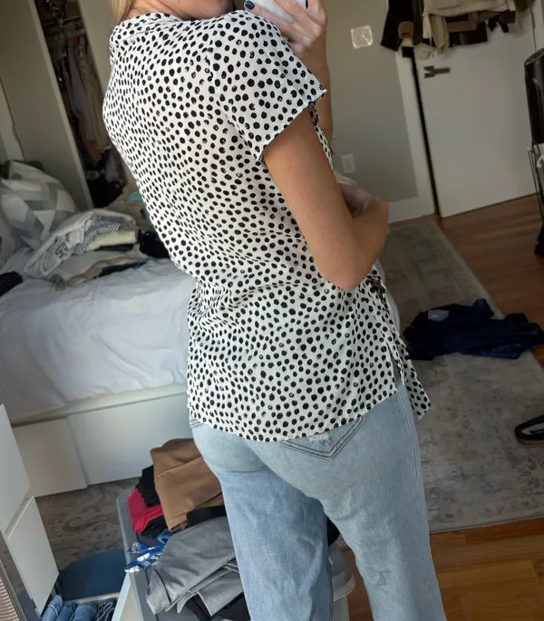 Adrianna Papell Wrap Top - Image 2