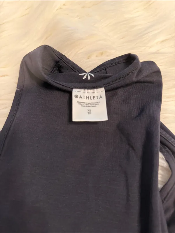 Athleta black Racerback Tank Top size XS brand new length 21” bust 30” - Image 4