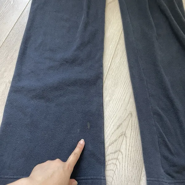 Vintage Nike Sweatpants low rise bootcut 31.5" womens Blue medium loungewear y2k - Image 6