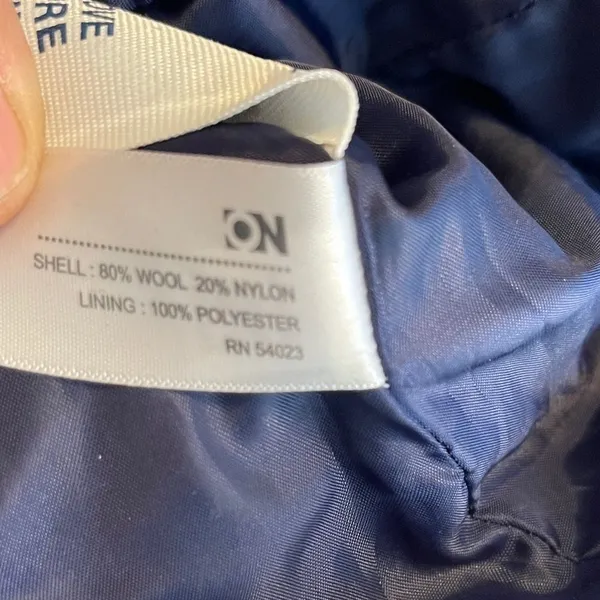 Old Navy‎ Wool Blend Coat Navy - Image 6