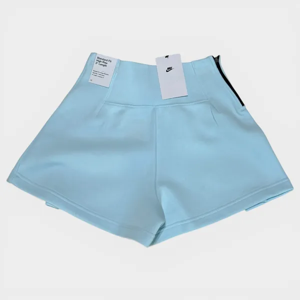 Nike Tech Fleece Pleated Shorts Glacier Blue Small NWT - Image 4