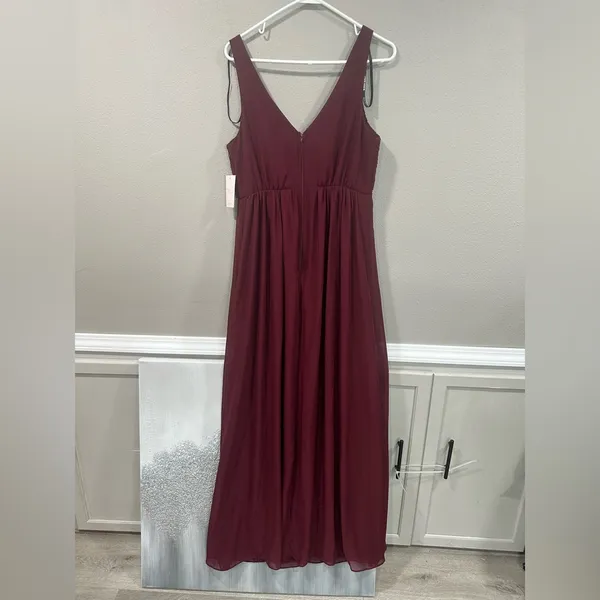 NWT Birdy Grey Laurie Chiffon Dress in Cabernet - Image 9