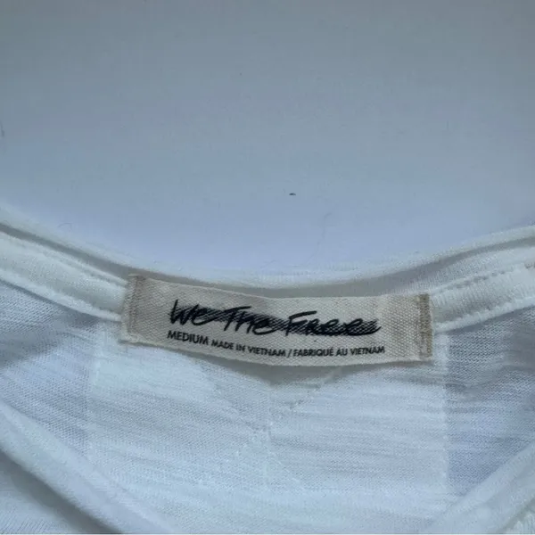 Free People We The Free Aria Trapeze Oversized Top White Medium NWOT - Image 4
