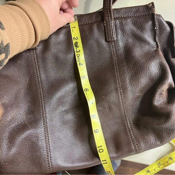 J. Jill brown leather shoulder bag medium‎ size 12.75” x 11” - Image 12