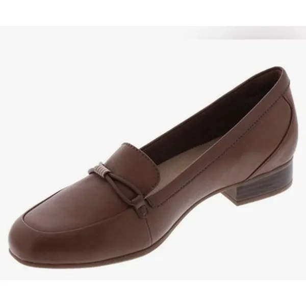 Clarks Collection Juliet Shine Loafers Women's 8 Caramel Leather Comfort NWT - Image 11