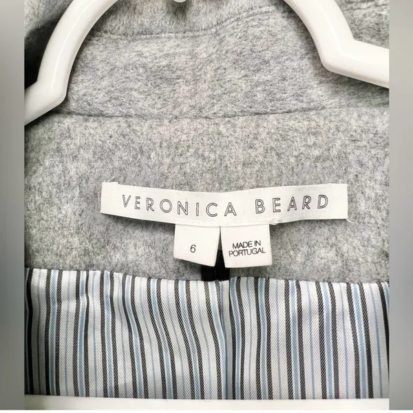Veronica Beard Nalida Overcoat Grey Size 6 Wool Cashmere Long Cardigan Coat - Image 9