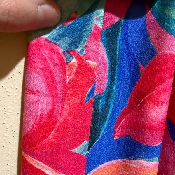 Show Me Your Mumu Eden Midi Dress Hibiscus Punch Tropical Floral - Image 14