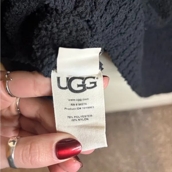 UGG Sage Cowl Neck Pullover In Black Size XL - Image 4