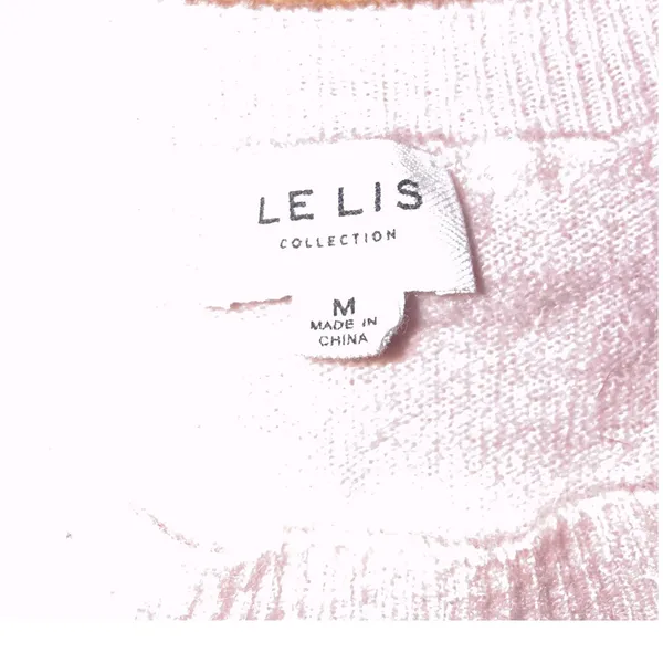 Le Lis soft pink "BRIDE" sweater size medium - Image 2