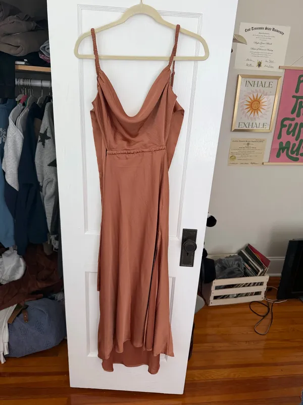Hello Molly Dress Midi Rust Stand On My Own - Image 3